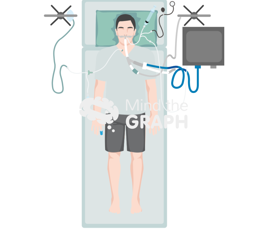 Patient ICU full monitoring Icons, Symbols, Pictures, and Images